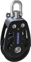 Lewmar HTX 60 Single Block 60 mm Aluminum Pulley Boat Block Lightweight Robust 213 g Model 29196001