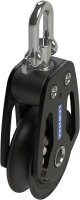 Lewmar HTX 60 Single Block 60 mm Aluminum Pulley Boat Block Lightweight Robust 213 g Model 29196001