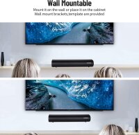 Winnes SE04 40W 2.0 TV Soundbar Bluetooth Optical USB ARC AUX Coaxial 105dB 10m Range Wall Mountable for TV PC Gaming