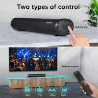 Winnes SE04 40W 2.0 TV Soundbar Bluetooth Optical USB ARC AUX Coaxial 105dB 10m Range Wall Mountable for TV PC Gaming