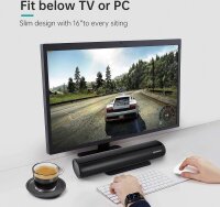 Winnes SE04 40W 2.0 TV Soundbar Bluetooth Optical USB ARC AUX Coaxial 105dB 10m Range Wall Mountable for TV PC Gaming