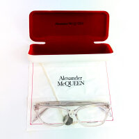 Alexander McQueen AM0243O-005 Womens Glasses 52-15-145 Transparent with purple accents