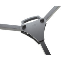 Libec LX10 Studio video tripod system, 100 mm, 16 kg load capacity, 91.5–187 cm, aluminum, H65B fluid head, 2 pan handles, DL-3B dolly