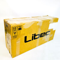 Libec LX10 Studio video tripod system, 100 mm, 16 kg load capacity, 91.5–187 cm, aluminum, H65B fluid head, 2 pan handles, DL-3B dolly