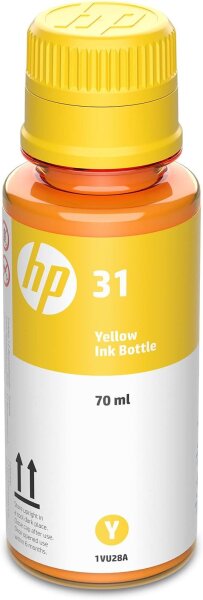 HP 31 1VU28A Original Yellow Ink Bottle 70 ml, 2665 pages, compatible with HP Smart Tank 517 533 534 617 Plus 551 651