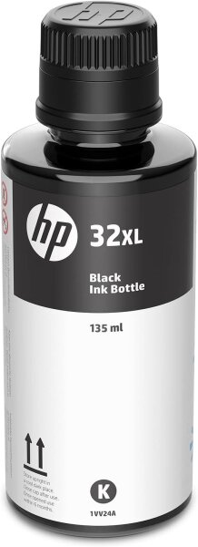 HP 32XL 1VV24A Original Black Ink Bottle 135 ml, 6000 pages, compatible with HP Ink Tank printers