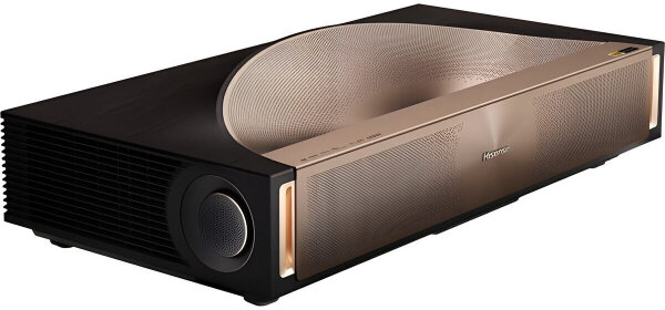 Hisense L9Q 4K Ultra HD Smart Laser TV, 5000 Lumen, Ultra-Short-Throw, 200 Zoll, 3D, HDR10+, HDMI 2.1, WLAN, DVB-C/S2/T2, Bronze