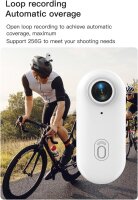 H.264 1080P Wi-Fi sports camera, waterproof up to 30m with magnetic mount, MP4, 4032x3024, TF card up to 256GB, 120 min charging time