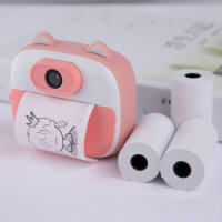 D13 Childrens Printing Camera Pink with 2.0 inch IPS HD screen, 5888x4416 px, 1-10x zoom, 6 filters, 32 GB expandable memory