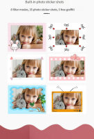D13 Childrens Printing Camera Pink with 2.0 inch IPS HD screen, 5888x4416 px, 1-10x zoom, 6 filters, 32 GB expandable memory