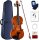 Aileen 3/4 Violin Set for Beginners with Bow and Blue Case, Violin in Case, Ideal for Beginners
