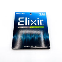 Elixir 9|46 Custom Light guitar strings, nickel-plated, stainless, Optiweb coating, nickel-plated steel