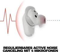 Skullcandy Method 360 ANC True Wireless In-Ear Headphones, 40-hour battery life, Bluetooth 5.3, IPX4, USB-C, White, Bose sound