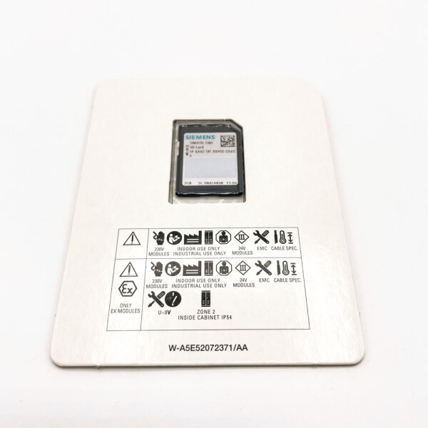 Siemens SIMATIC HMI 6AV2181-8XP00-0AX0 2 GB SD-Karte Zubehörset Originalverpackung