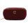 Charlotte Tilbury medium-sized cosmetic bag, organizer with 3 compartments, burgundy, gold-tone zipper