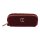 Charlotte Tilbury Mini Kosmetiktasche Organizer Burgunderrot mit 2 Lippenstiftfächern und goldfarbenem Reißverschluss