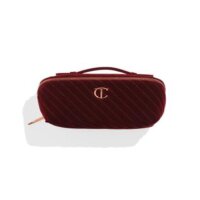 Charlotte Tilbury cosmetic bag organizer, burgundy, with...
