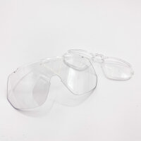 Giant-Agos D03 Radbrille, weißer Rahmen, wechselbare Gläser, transparent, inkl. Etui