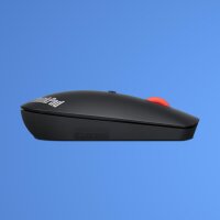 Lenovo ThinkPad Bluetooth Silent Mouse, 2400 DPI, leise optische 3-Tasten-Funkmaus, 10 m Reichweite, 1x AA-Batterie