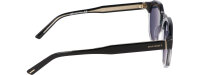 Davidoff DAPS123-05 Herren-Sonnenbrille, 51mm Glasbreite, 22mm Stegbreite, 145mm Bügellänge, dunkelblaue Gläser, schwarzer Rahmen