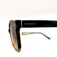 Davidoff DAPS123-01 Unisex Sunglasses, 51mm lens, 22mm bridge, 145mm temples, polarized, brown tinted, round brown transparent frame