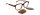 Davidoff DAP144-04 Mens Sunglasses, Titanium Frame, 53mm Lens Width, 18mm Bridge Width, 145mm Temple Length, Brown Tinted, Clip-on Lenses