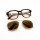 Davidoff DAP144-04 Mens Sunglasses, Titanium Frame, 53mm Lens Width, 18mm Bridge Width, 145mm Temple Length, Brown Tinted, Clip-on Lenses