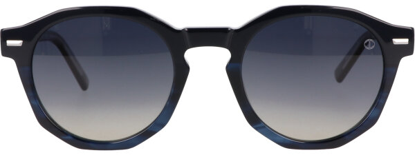 Davidoff DAPS13-02 Mens Sunglasses, 51mm lens, 22mm bridge, 45mm temples, polarized blue/grey gradient lenses, blue plastic frame