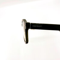 Davidoff DAP144-06 Herren-Sonnenbrille mit 53mm Glasbreite, 18mm Stegbreite, 145mm Bügellänge, Titanelementen und austauschbaren Clip-On-Gläsern