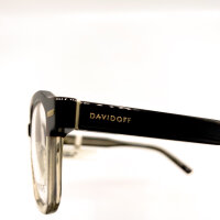 Davidoff DAP144-02 Herren-Sonnenbrille, Titanrahmen mit Sonnenclip, 53mm Glasbreite, Transparent Braun, Golden