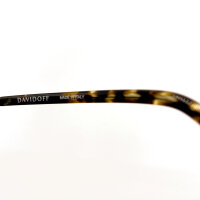 Davidoff DAPS109-03 Unisex Sonnenbrille, 55mm Glasbreite, 18mm Stegbreite, 145mm Bügellänge, geometrisches Vintage Schildpatt-Goldgrün