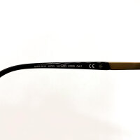 Davidoff DAPS128-01 Unisex Sonnenbrille, 49mm Glas, 23mm Steg, 145mm Bügel, polarisierte Titan, ovaler Doppelsteg, Schwarz-Gold-Braun