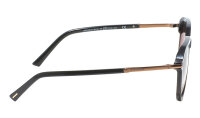 Davidoff DAPS109-02 Herren-Sonnenbrille, quadratisches schwarz-braunes Gestell, 55 mm Glasbreite, braun verlaufende Gläser