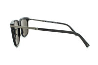 Davidoff DAPS110-01 Herren-Sonnenbrille, quadratisches schwarz-silbernes Gestell, graue Gläser, 56mm Glasbreite, 16mm Stegbreite, 145mm Bügellänge