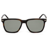 Davidoff DAPS110-03 Unisex Sunglasses, Square Tortoiseshell Gold Frame, Green Lenses, 56mm Lens Width
