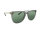 Davidoff DAPS111-02 mens sunglasses, square grey-gold frame, green lenses, 54 mm lens width, 17 mm bridge width, 145 mm temple length