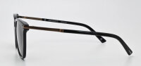 Davidoff DAPS111-01 Herren-Sonnenbrille, quadratisches schwarz-bronzenes Gestell, graue Gläser, 54mm Glasbreite, 17mm Stegbreite, 145mm Bügellänge