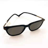 Davidoff DAPS111-01 Herren-Sonnenbrille, quadratisches schwarz-bronzenes Gestell, graue Gläser, 54mm Glasbreite, 17mm Stegbreite, 145mm Bügellänge
