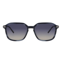 Davidoff DAPS105-03 Herren-Sonnenbrille, quadratisches grau-silbernes Gestell, 55 mm Glasbreite, grau verlaufende Gläser
