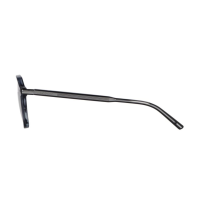 Davidoff DAPS105-03 Herren-Sonnenbrille, quadratisches grau-silbernes Gestell, 55 mm Glasbreite, grau verlaufende Gläser