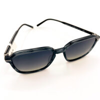 Davidoff DAPS105-03 Herren-Sonnenbrille, quadratisches grau-silbernes Gestell, 55 mm Glasbreite, grau verlaufende Gläser