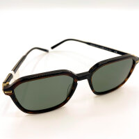 Davidoff DAPS105-02 Unisex Sonnenbrille, quadratisches Schildpatt-Gold Gestell, grüne Gläser, 55mm Glasbreite, 17mm Stegbreite, 145mm Bügellänge