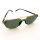 Davidoff DATS108-02R Herren-Sonnenbrille, Pilot Double Bridge, Gold-Schwarzer Rahmen, grüne Gläser, 59mm Glasbreite, 14mm Steg, 145mm Bügel
