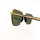 Davidoff DATS108-02R Herren-Sonnenbrille, Pilot Double Bridge, Gold-Schwarzer Rahmen, grüne Gläser, 59mm Glasbreite, 14mm Steg, 145mm Bügel