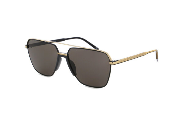 Davidoff DATS108-01 Mens Sunglasses, Pilot Double Bridge, Gold-Black, 59mm lens width, grey lenses