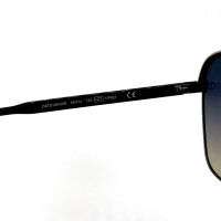 Davidoff DATS108-03R Herren-Sonnenbrille, Pilot Double Bridge, silber-schwarzer Rahmen, graue Verlaufsgläser, 59mm Glasbreite