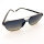 Davidoff DATS108-03R Herren-Sonnenbrille, Pilot Double Bridge, silber-schwarzer Rahmen, graue Verlaufsgläser, 59mm Glasbreite