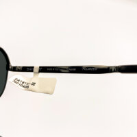 Davidoff DATS114-02 Mens Sunglasses, Titanium, Polarized, Pilot Double Bridge, Gunmetal Grey Frame, Grey Lenses, 59mm Lens Width
