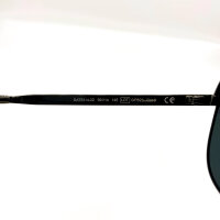 Davidoff DATS114-02 Mens Sunglasses, Titanium, Polarized, Pilot Double Bridge, Gunmetal Grey Frame, Grey Lenses, 59mm Lens Width
