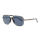 Davidoff DATS114-01 Mens Sunglasses, Titanium, Polarized Blue Lenses, Pilot Double Bridge, Gold and Black Frame, 59mm Lens Width